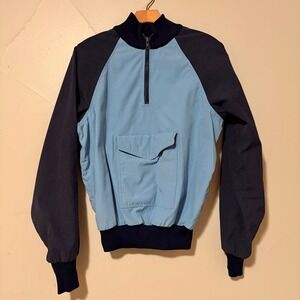Vintage Mother Karen's Half Zip Pullover Jacket Kids Blue‎ Navy Coat